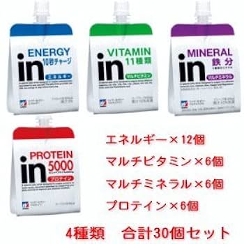 Amazon.co.jp: 森永製菓 ウイダーinゼリー 4種類セット 合計30個